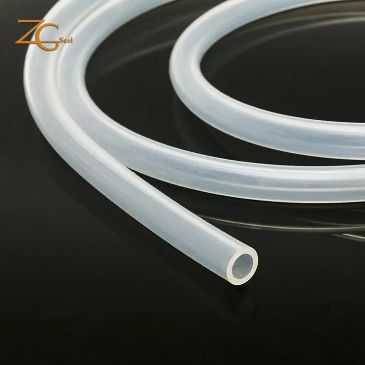 White hollow rubber tube